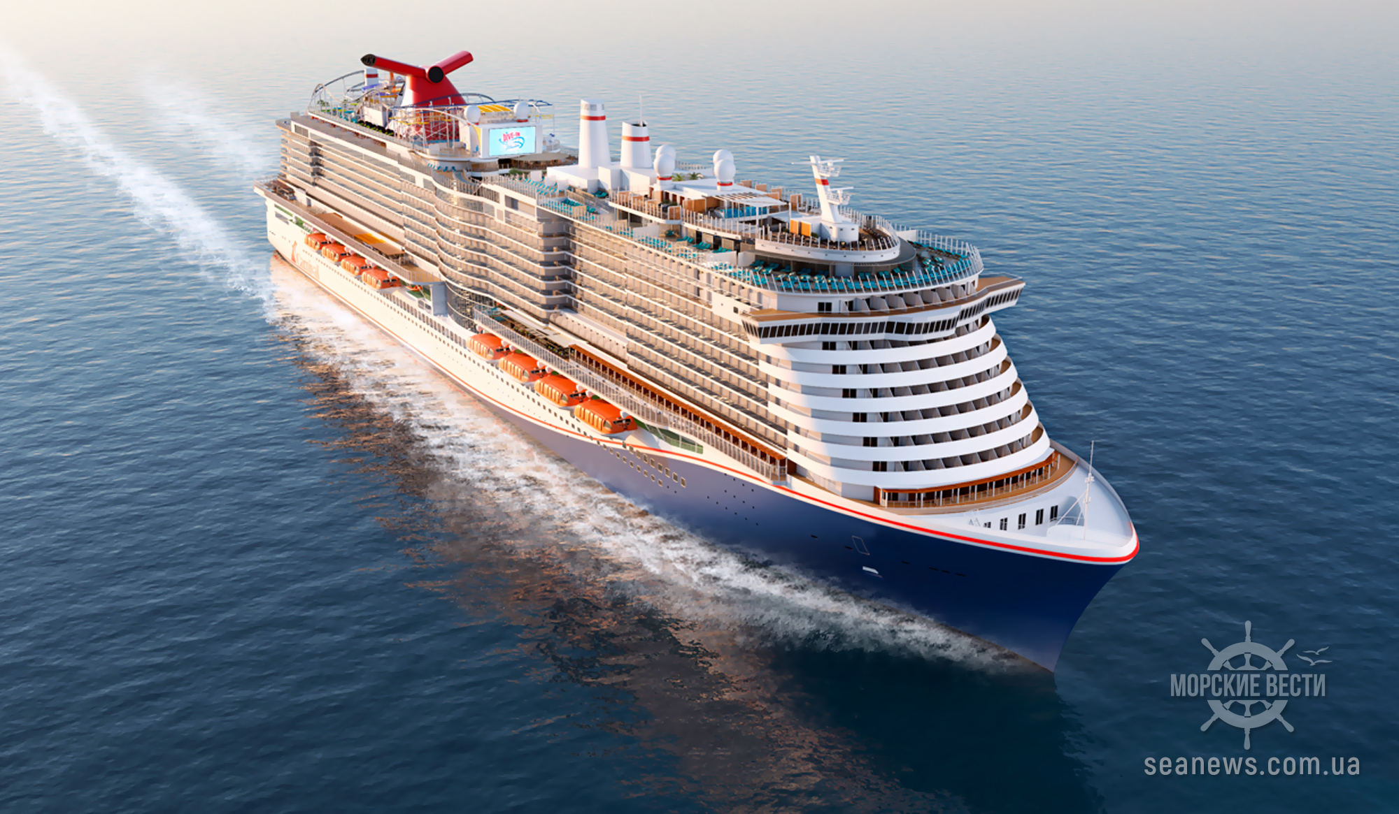 На верфи Meyer Turku спустили на воду новое судно для Carnival Cruise Lines